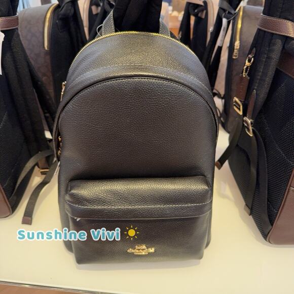 NWT Coach Taylor Small Backpack In Leather CDW78 Gold/black